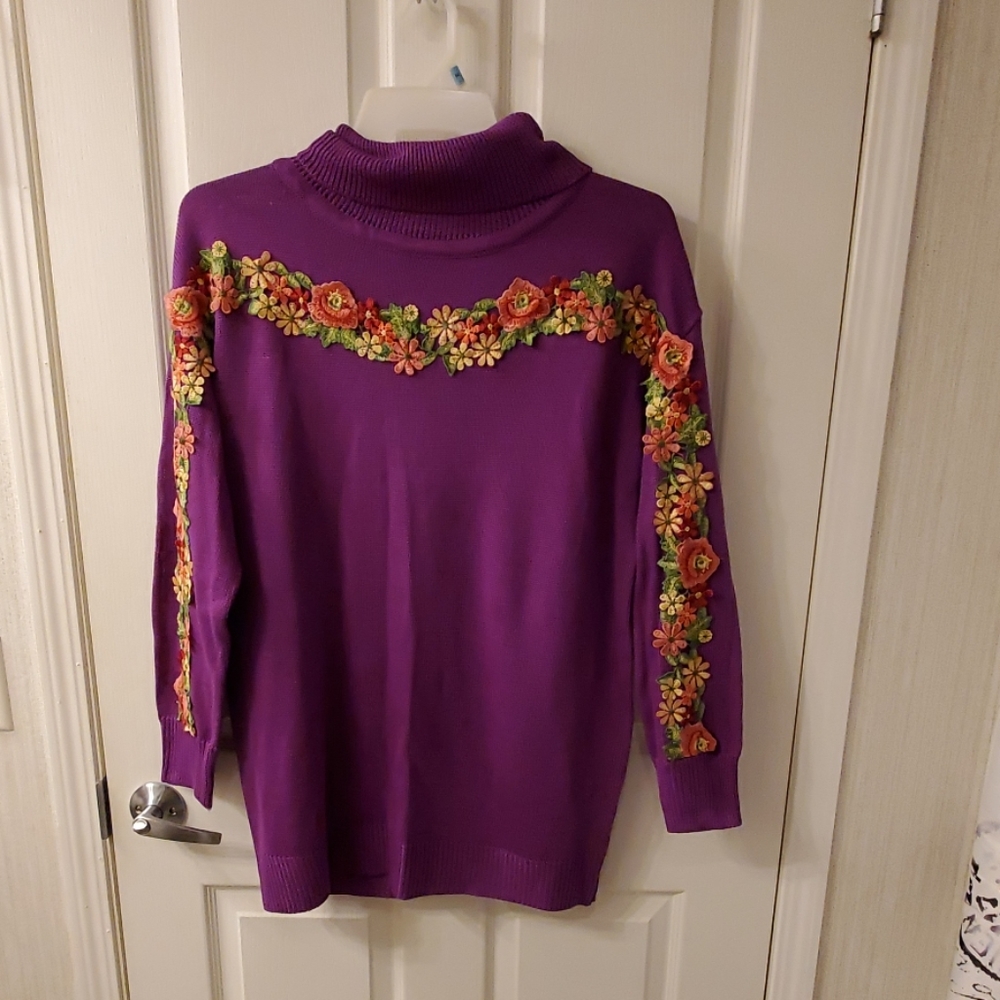 Floral sweater